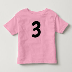 T-Shirt Rosa für 3-Jährige