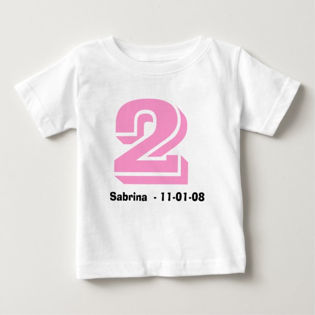 T - Shirt Rosa und Schwarz (Vorderseite)