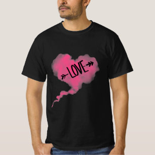 T-Shirt rosa Wolke Herz