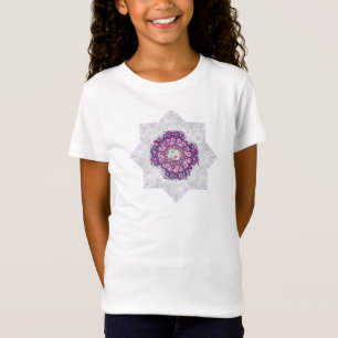 T-Shirt Rosace rouge cardinale et flocon de neige