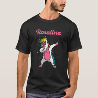 T-shirt ROSALINA Nom Anniversaire Personnalisé Dabbing Uni