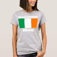 Roscommon, Irlande avec drapeau irlandais