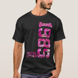 T-shirt Rose 37 Ans 37e Anniversaire 1985