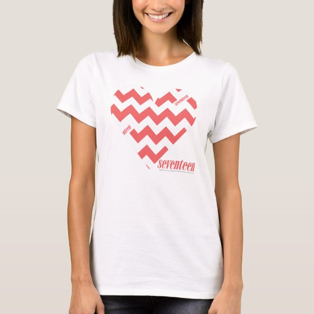 T-shirt Rose 3 de zigzag (Devant)