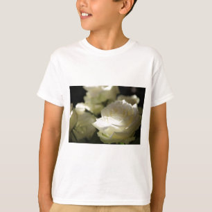 T-shirt Rose blanche fleurs florales Destiny Gardens