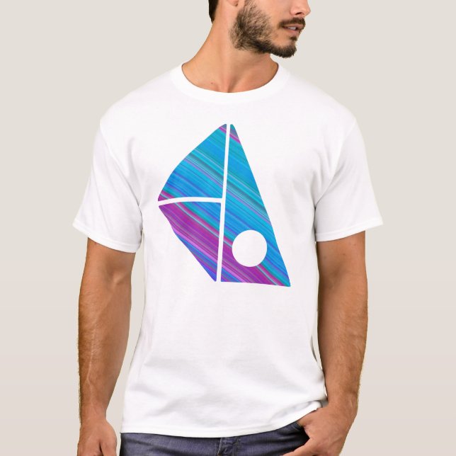 T-shirt Rose bleu (Devant)