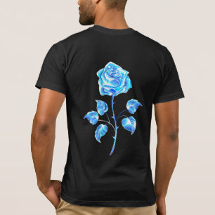 T-shirt Rose bleu brûlant