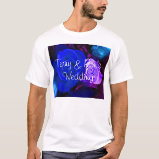 T-shirt Rose bleu violet
