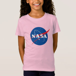 T-shirt rose céleste Premium pour filles de la NAS