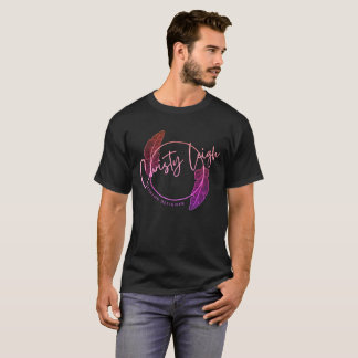 T-shirt rose charmante à lèvre