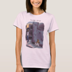 T-shirt rose chat