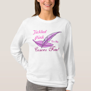 T-shirt rose chatouillé de cancer du sein