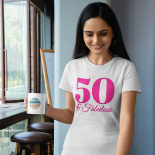 T-shirt Rose Chaud 50 & Fabuleux