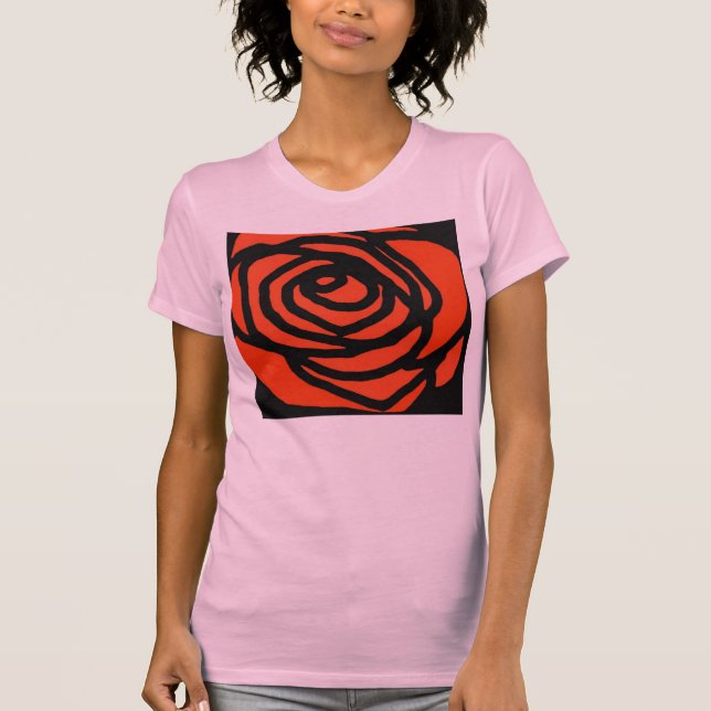 T-shirt Rose de beauté (Devant)
