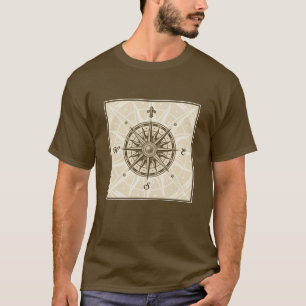 T-shirt Rose de boussole vintage