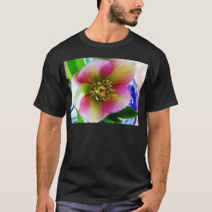 T-shirt Rose de carême rose,