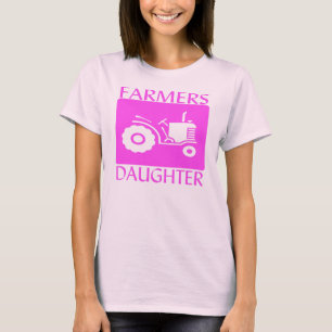 T-shirt Rose de fille d'agriculteurs