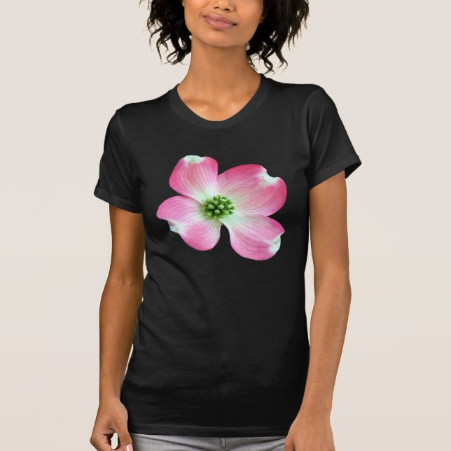 T-shirt rose de fleur de cornouiller (Devant)