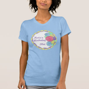 T-shirt Rose de givrage personnalisé gâteau anniversaire T