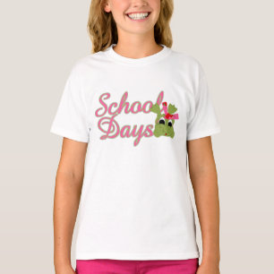 T-shirt Rose de jours d'école de Froggy