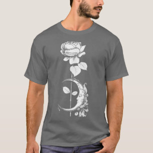 T-shirt Rose de lune - Sorcière gothique Machine Occulte P