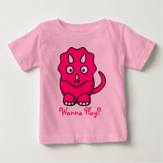 T-shirt rose de Triceratops de bébé