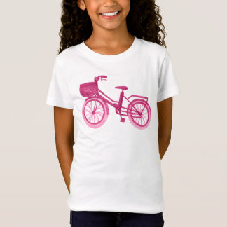 T-Shirt Rose de vélo d'aquarelle