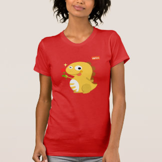 T-shirt rose de VIPKID Dino (orange)