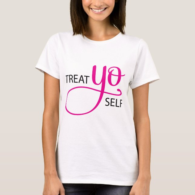 T-shirt Rose d'individu de Yo de festin (Devant)