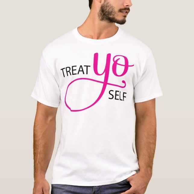 T-shirt Rose d'individu de Yo de festin (Devant)