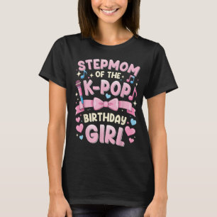 T-shirt rose drôle « Belle-maman de la fille d'ann