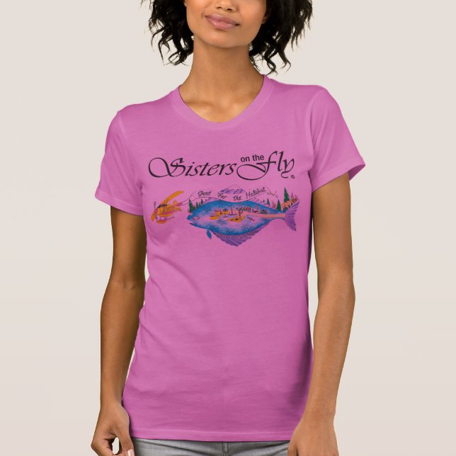 T-SHIRT ROSE ET AUTRES COULEURS DES DEUX CÔTÉS IMPRIMÉS (Devant)