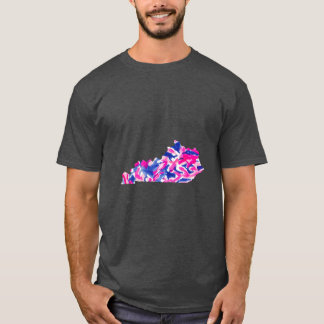 T-shirt Rose et Bleu Floral Kentucky Oversized