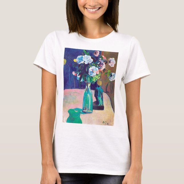 T-shirt Rose et Statuette, Gauguin (Devant)