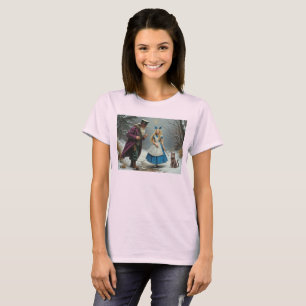 T-shirt rose femme Alice d'hiver