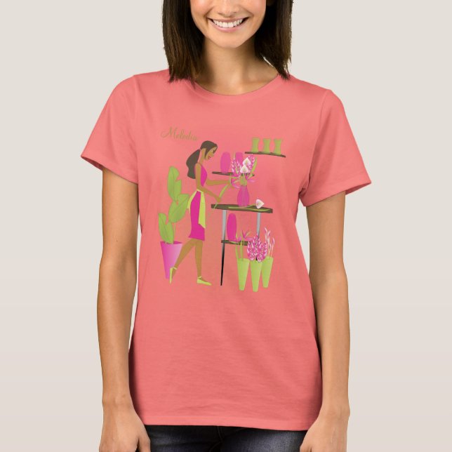 T-shirt Rose fleuriste (Devant)