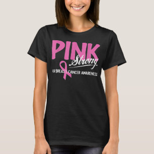 T-shirt Rose fort pour la sensibilisation au cancer du sei