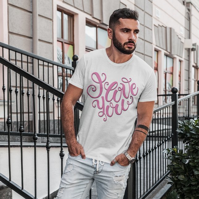 T-shirt Rose Je T'Aime (Créateur téléchargé)
