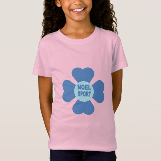 T-shirt rose  jersey fin  AMOUR  NOEL  SPORT  (Devant)