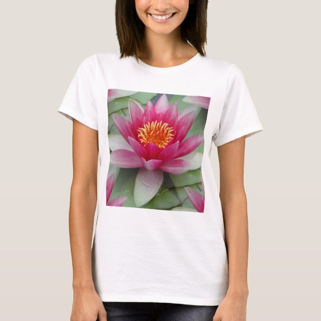 T-shirt Rose Lotus Water Lily (Devant)