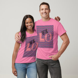 T-SHIRT ROSE LOVE Unisex MANDALA BLEU