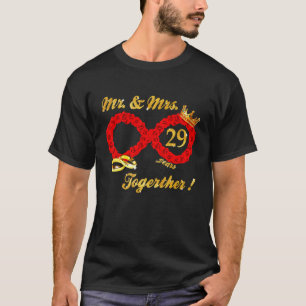 T-shirt Rose M. Mme Infinite Love Together Marié Couple