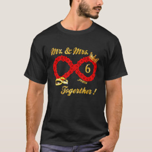 T-shirt Rose M. Mme Infinite Love Together Marié Couple