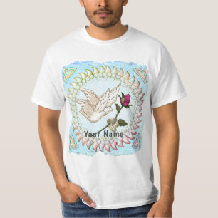 T-shirt Rose Mariage anneaux