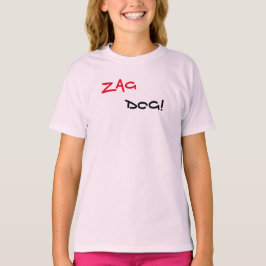 T-Shirt Rose Marque Zag Dog