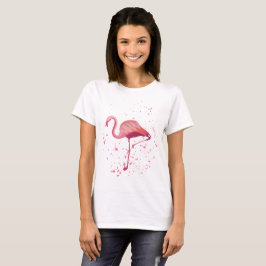 T-shirt rose mignon de Flamant rose
