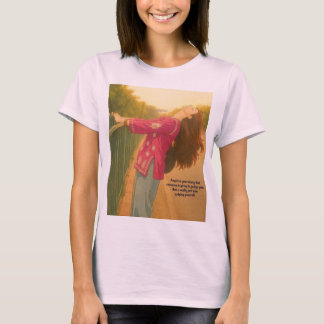 T-shirt rose mignon pour filles.