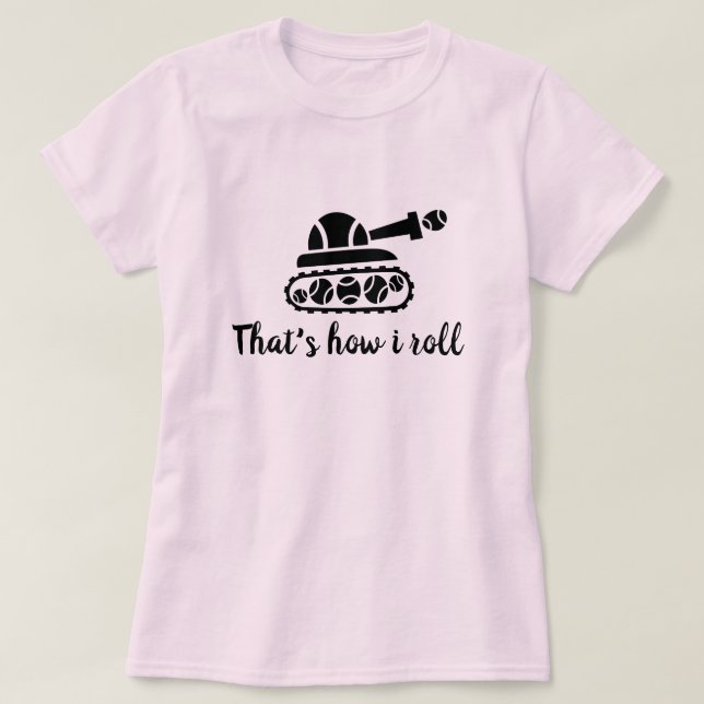 T-shirt rose mignon superbe de tennis pour des (Design devant)