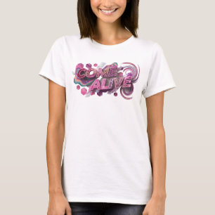 T-shirt Rose Moderne COME ALIVE Art Vestimentaire