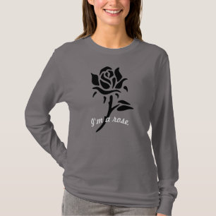 T-shirt Rose noir